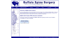 Desktop Screenshot of buffalospinesurgery.com